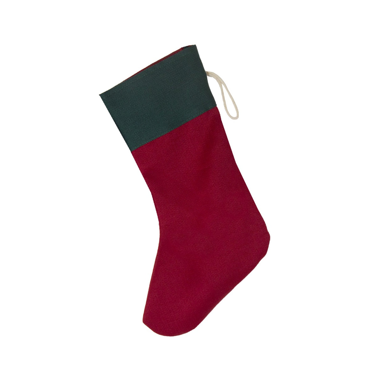 Calza della Befana in Tessuto 34 cm Rosso