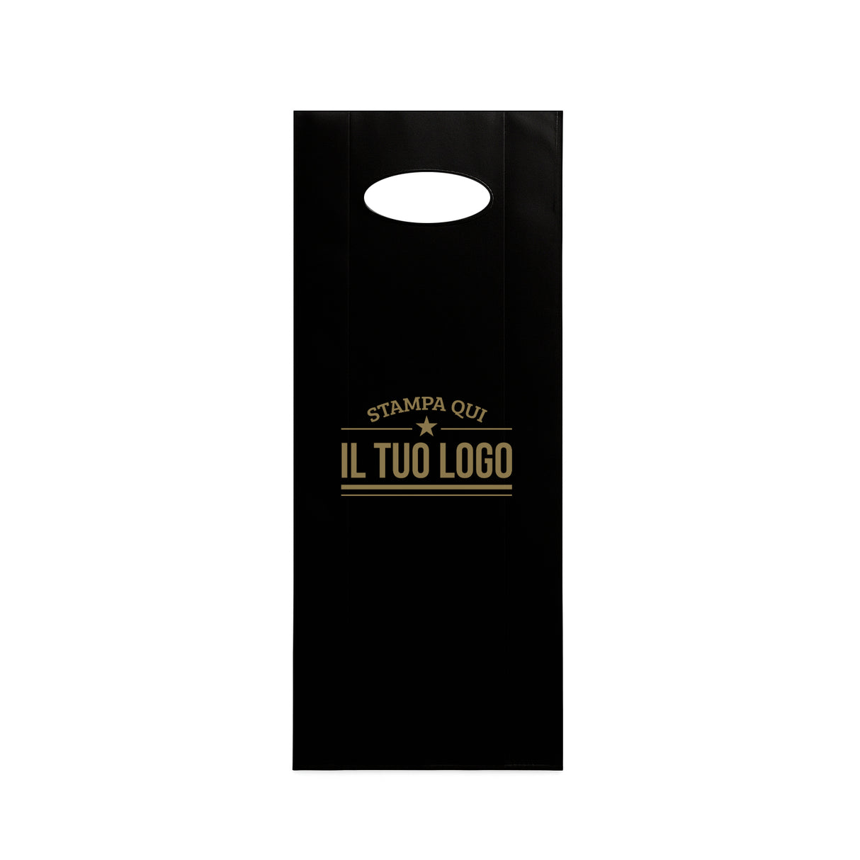 Shopper in Plastica Colorata Porta Bottiglie Personalizzabile