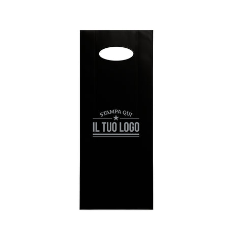 Shopper in Plastica Colorata Porta Bottiglie Personalizzabile