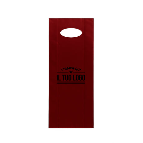 Shopper in Plastica Colorata Porta Bottiglie Personalizzabile