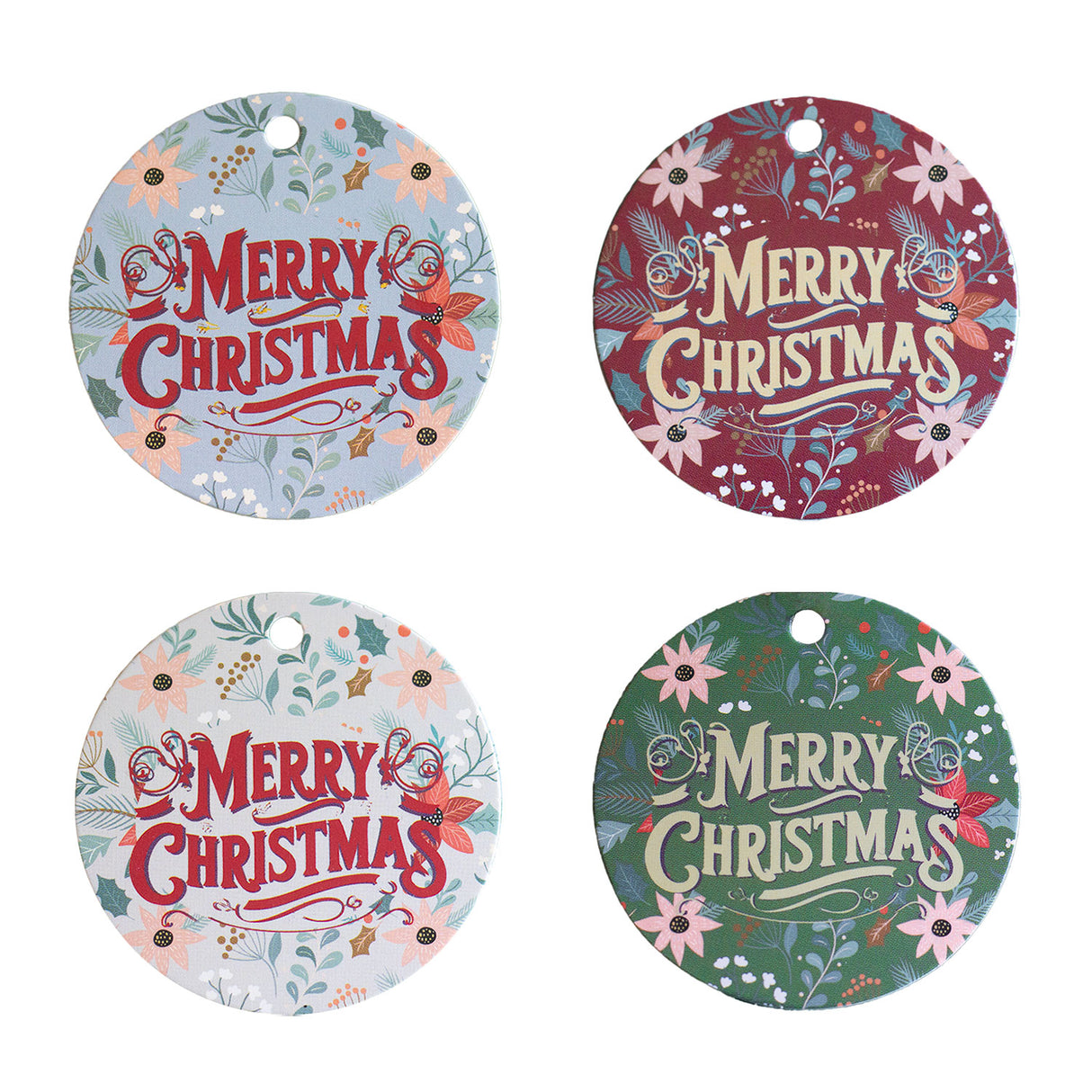 Tag Merry Flowers Christmas