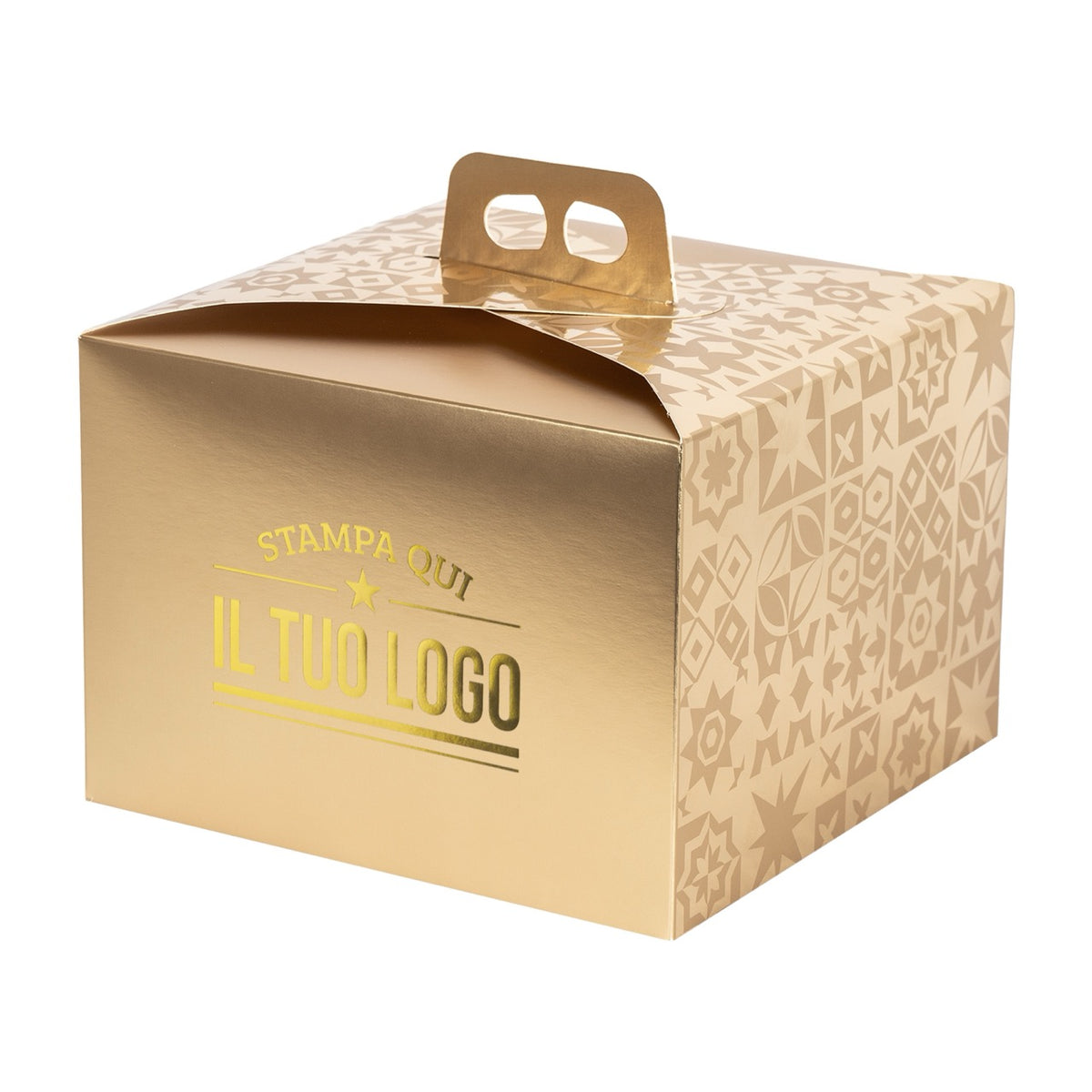 Portapanettone Basso 750GR Personalizzabile Fantasia Maioliche Metal