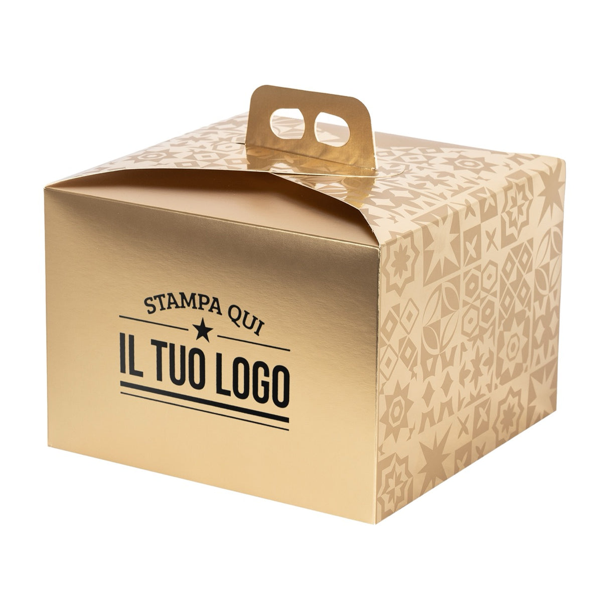 Portapanettone Basso 750GR Personalizzabile Fantasia Maioliche Metal