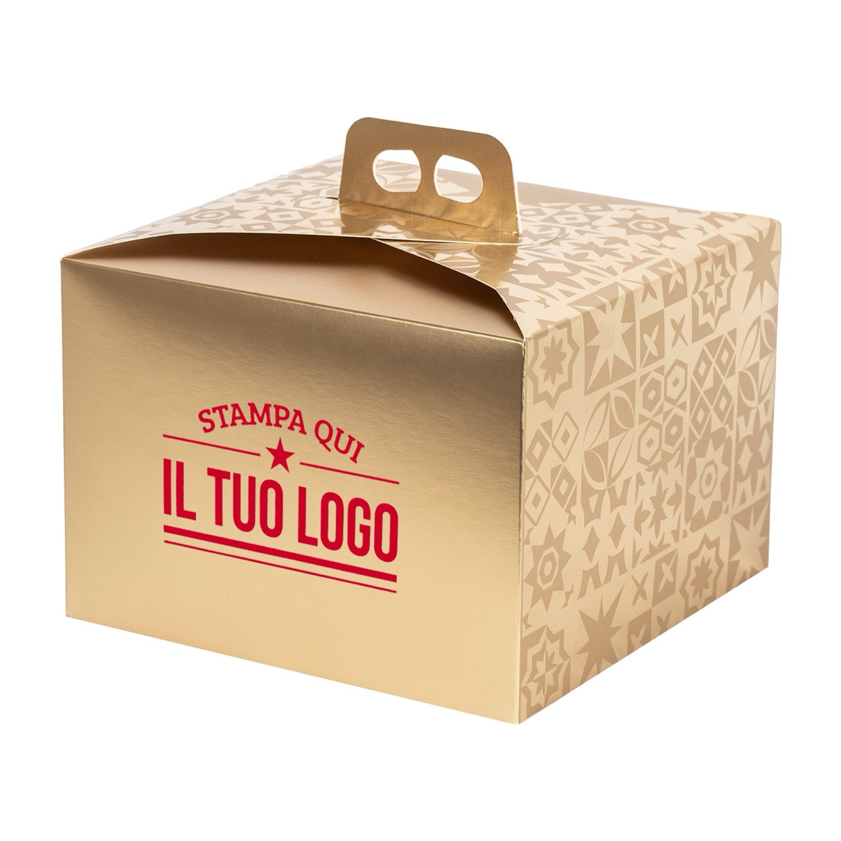 Portapanettone Basso 750GR Personalizzabile Fantasia Maioliche Metal