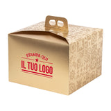 Portapanettone Basso 750GR Personalizzabile Fantasia Maioliche Metal