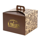 Portapanettone Basso 750GR Personalizzabile Fantasia Maioliche Metal