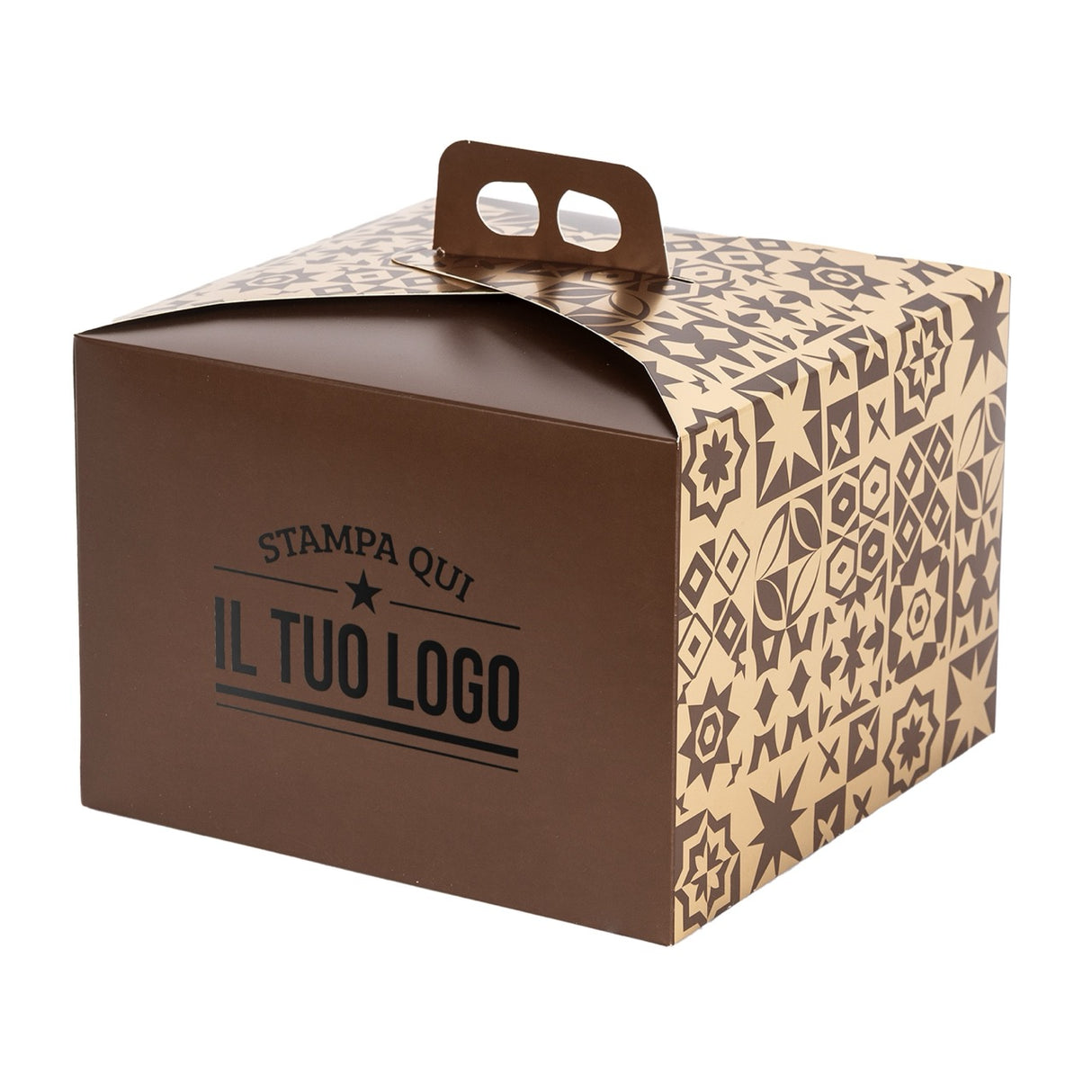 Portapanettone Basso 750GR Personalizzabile Fantasia Maioliche Metal