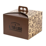 Portapanettone Basso 750GR Personalizzabile Fantasia Maioliche Metal