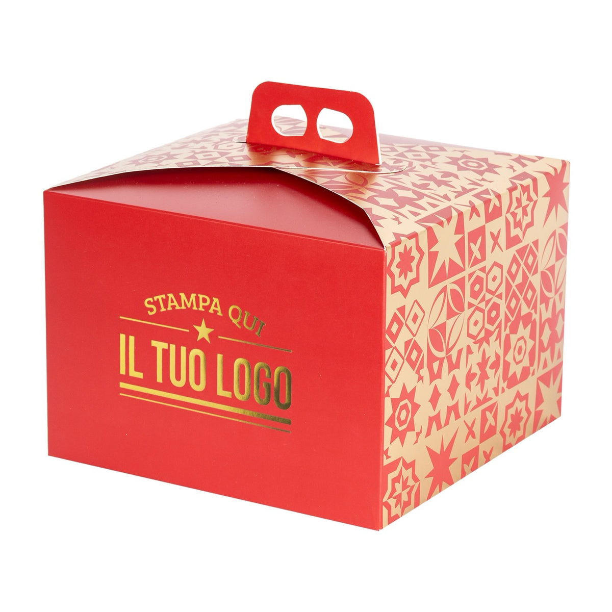 Portapanettone Basso 750GR Personalizzabile Fantasia Maioliche Metal