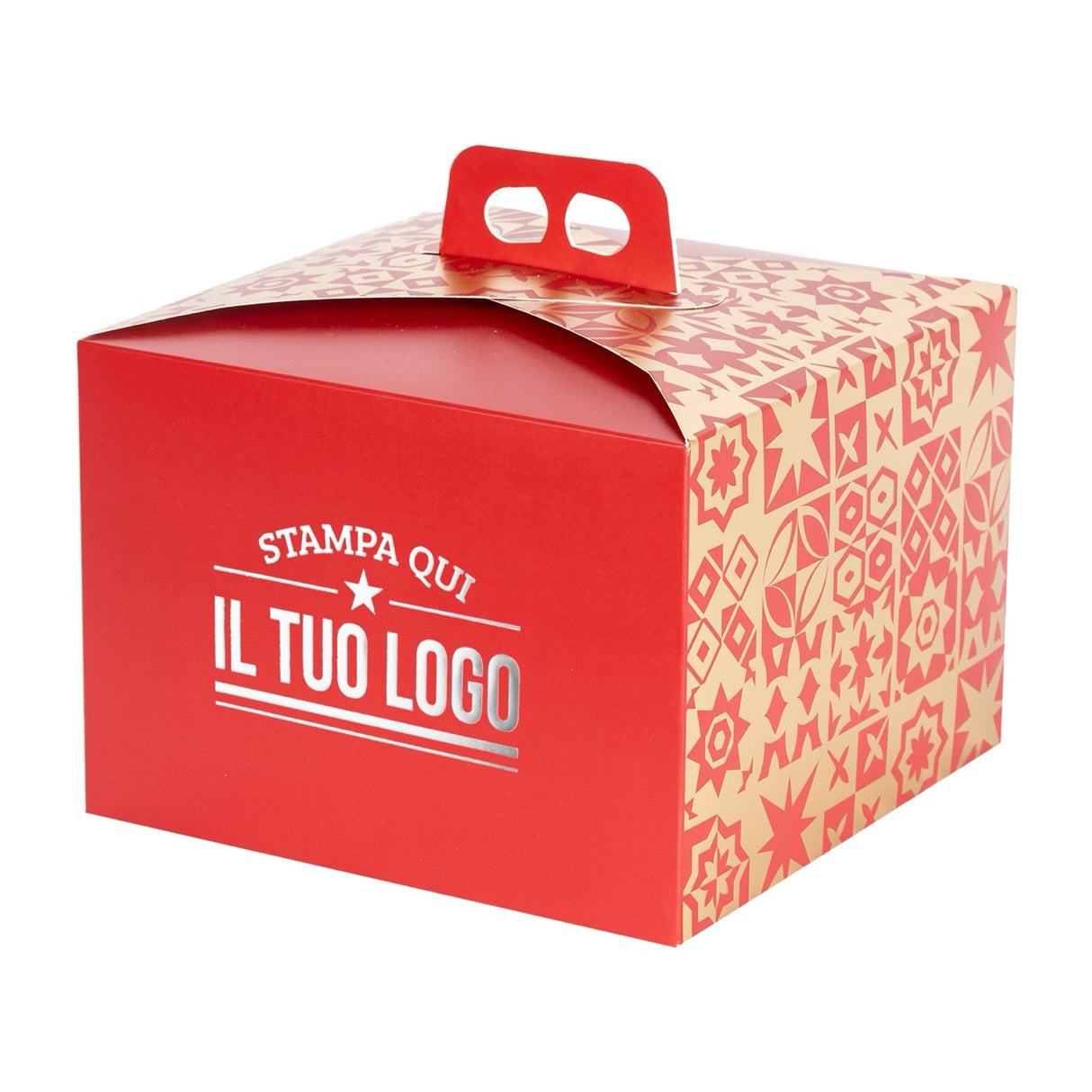 Portapanettone Basso 750GR Personalizzabile Fantasia Maioliche Metal