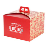 Portapanettone Basso 750GR Personalizzabile Fantasia Maioliche Metal