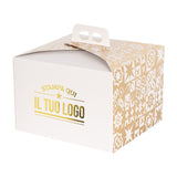Portapanettone Basso 750GR Personalizzabile Fantasia Maioliche Metal