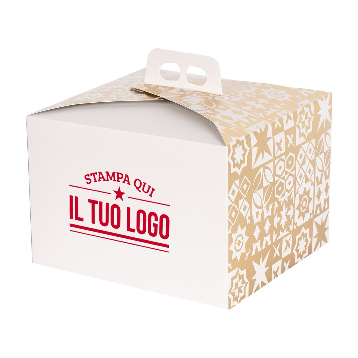 Portapanettone Basso 750GR Personalizzabile Fantasia Maioliche Metal