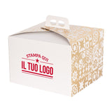 Portapanettone Basso 750GR Personalizzabile Fantasia Maioliche Metal