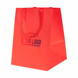 Shopper Carta Elegance manico Gros Grain Fondo Largo Personalizzabile a Caldo