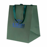 Shopper Carta Elegance manico Gros Grain Fondo Largo Personalizzabile a Caldo