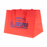 Shopper Carta Elegance manico Gros Grain Fondo Largo Personalizzabile a Caldo