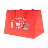 Shopper Carta Elegance manico Gros Grain Fondo Largo Personalizzabile a Caldo
