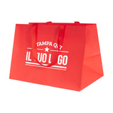 Shopper Carta Elegance manico Gros Grain Fondo Largo Personalizzabile a Caldo