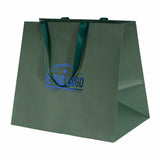Shopper Carta Elegance manico Gros Grain Fondo Largo Personalizzabile a Caldo