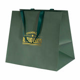 Shopper Carta Elegance manico Gros Grain Fondo Largo Personalizzabile a Caldo