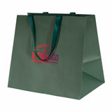 Shopper Carta Elegance manico Gros Grain Fondo Largo Personalizzabile a Caldo