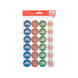 Etichette Adesive Tartan Merry Christmas Mix