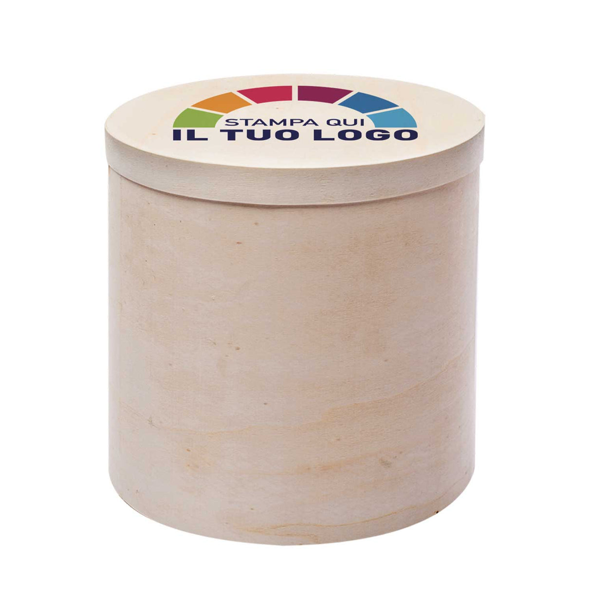 Scatole Tonde di Legno Personalizzabili per Panettoni e Regali