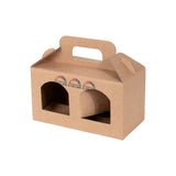 Boîtes kraft porte-pots 2 emplacements personnalisables