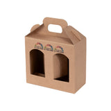 Boîtes kraft porte-pots 2 emplacements personnalisables