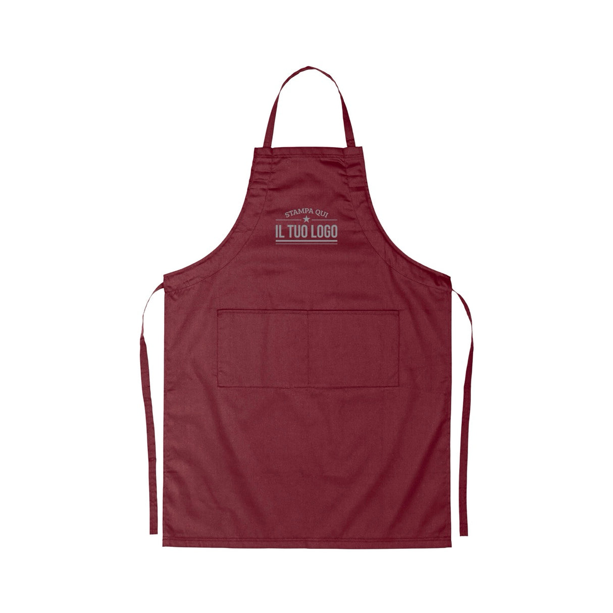 Grembiule Lungo con Tasche Personalizzabile