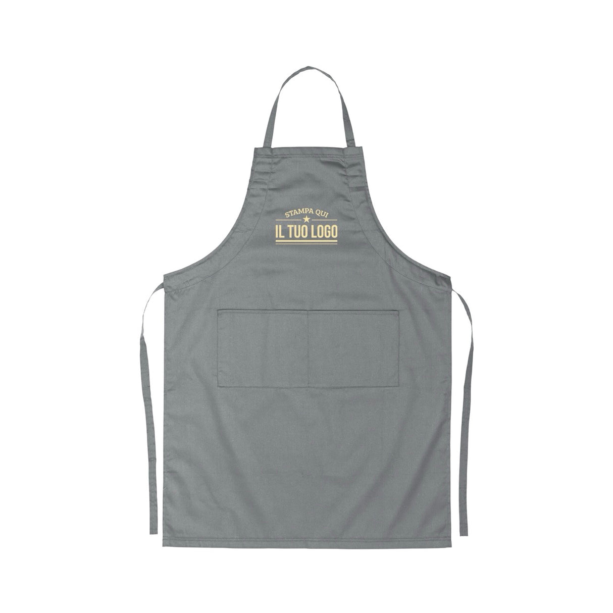 Grembiule Lungo con Tasche Personalizzabile
