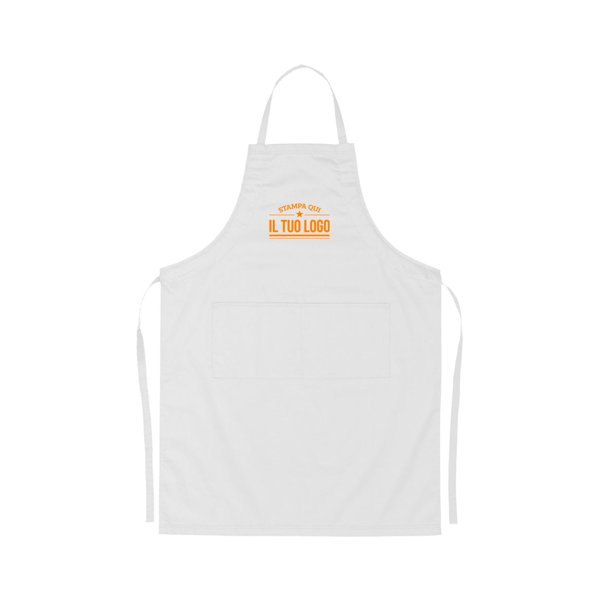 Grembiule Lungo con Tasche Personalizzabile