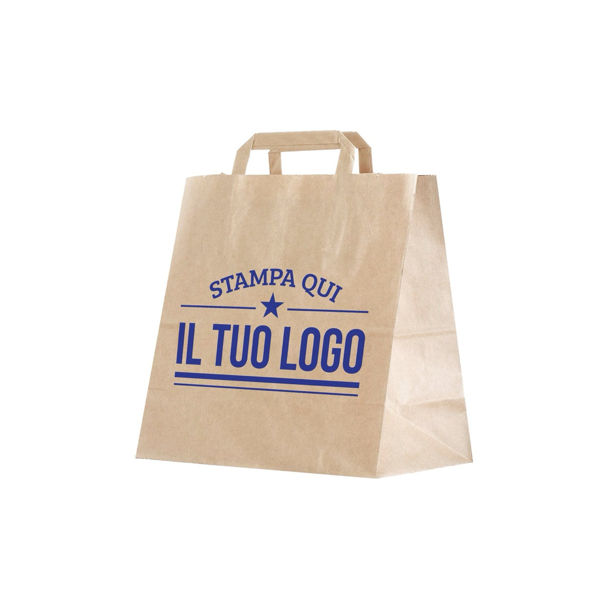 Shopper Fondo Largo maniglia piattina Personalizzabile