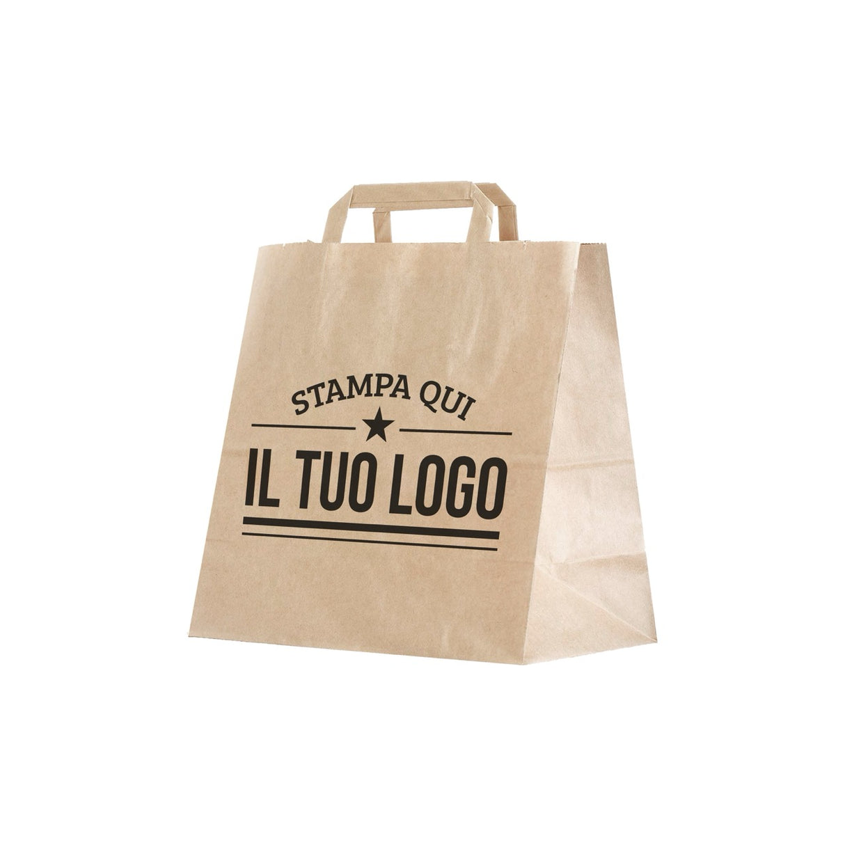 Shopper Fondo Largo maniglia piattina Personalizzabile