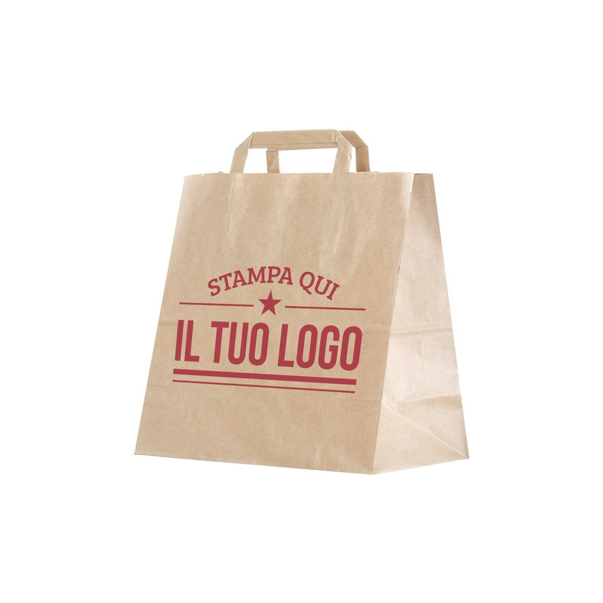 Shopper Fondo Largo maniglia piattina Personalizzabile