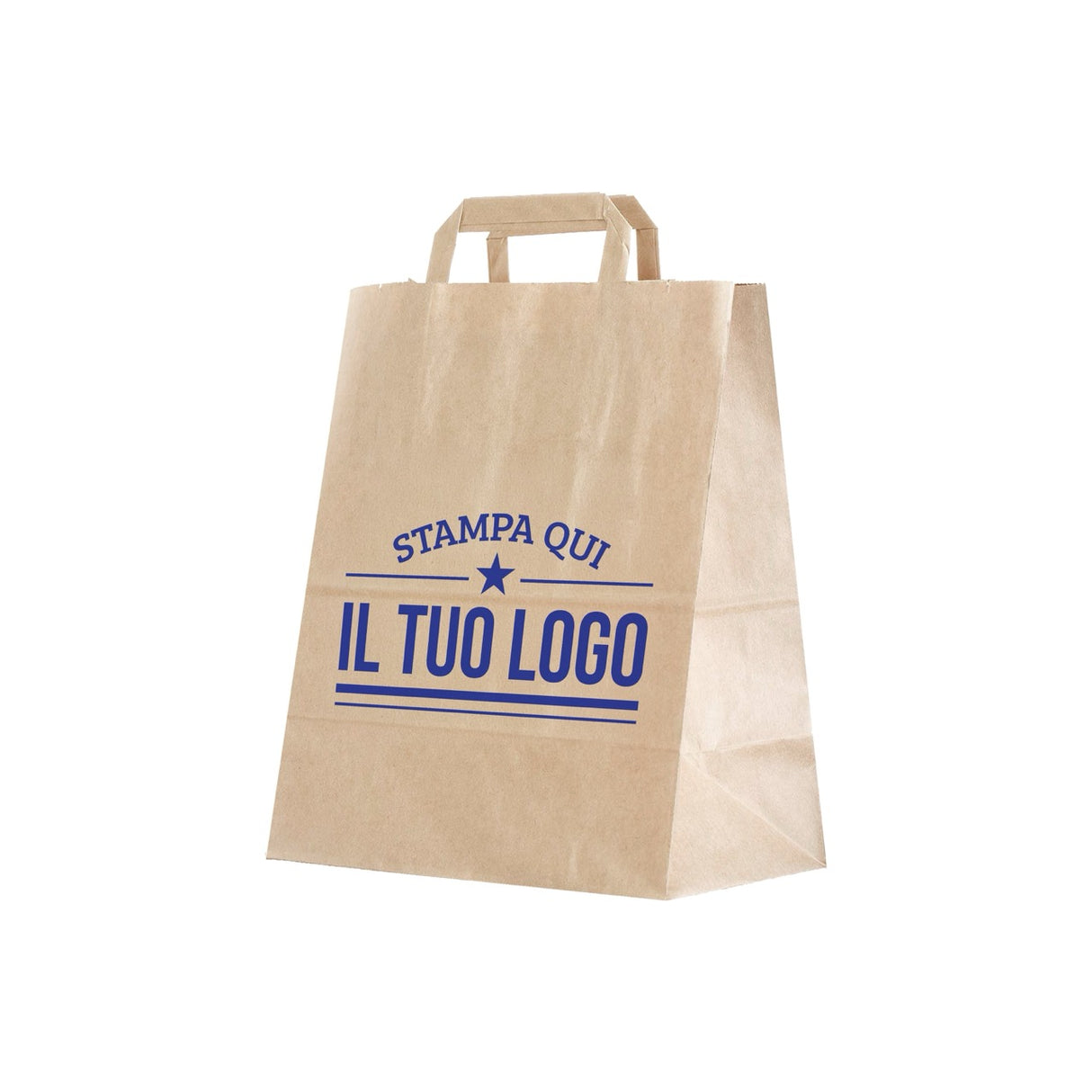 Shopper Fondo Largo maniglia piattina Personalizzabile