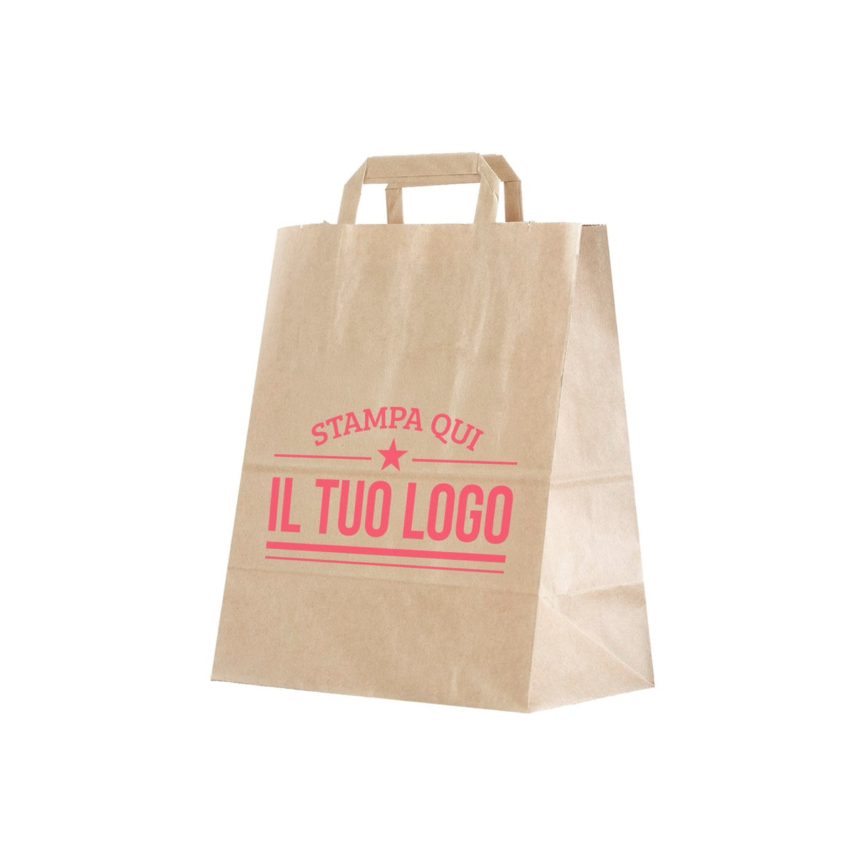 Shopper Fondo Largo maniglia piattina Personalizzabile