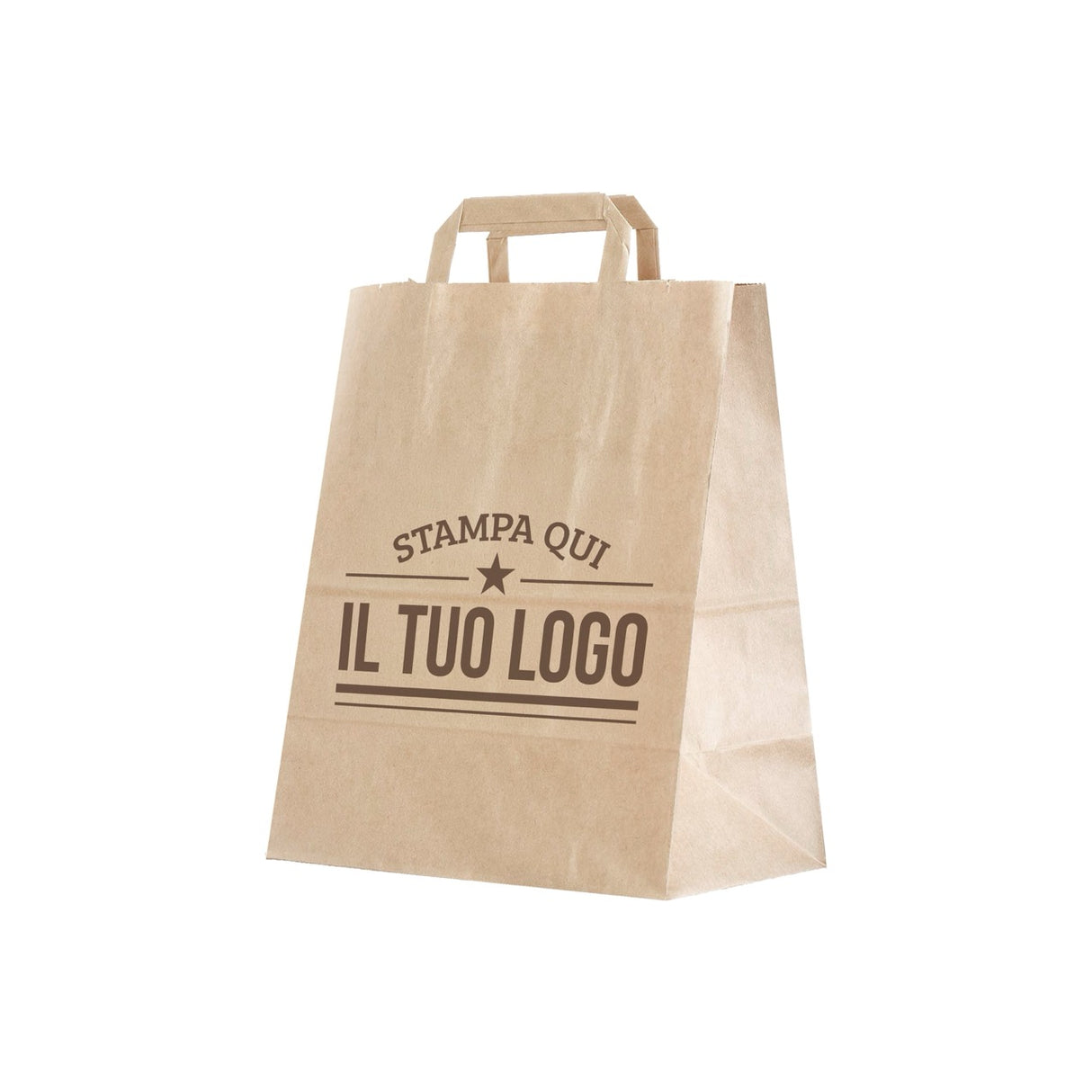 Shopper Fondo Largo maniglia piattina Personalizzabile