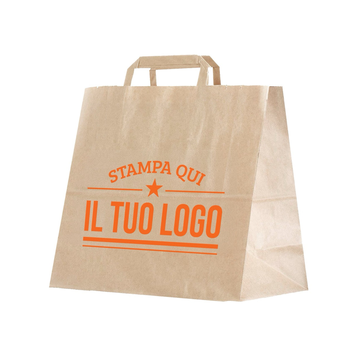 Shopper Fondo Largo maniglia piattina Personalizzabile
