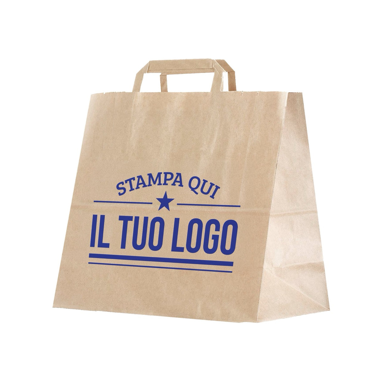 Shopper Fondo Largo maniglia piattina Personalizzabile
