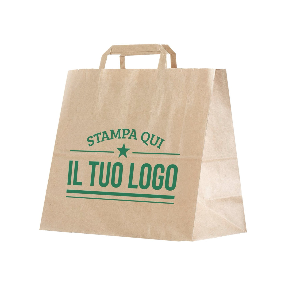 Shopper Fondo Largo maniglia piattina Personalizzabile