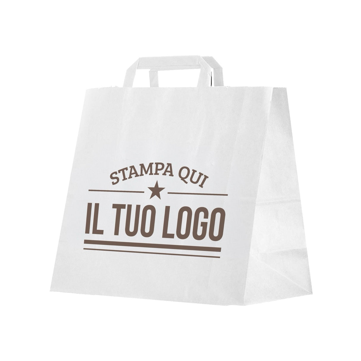 Shopper Fondo Largo maniglia piattina Personalizzabile