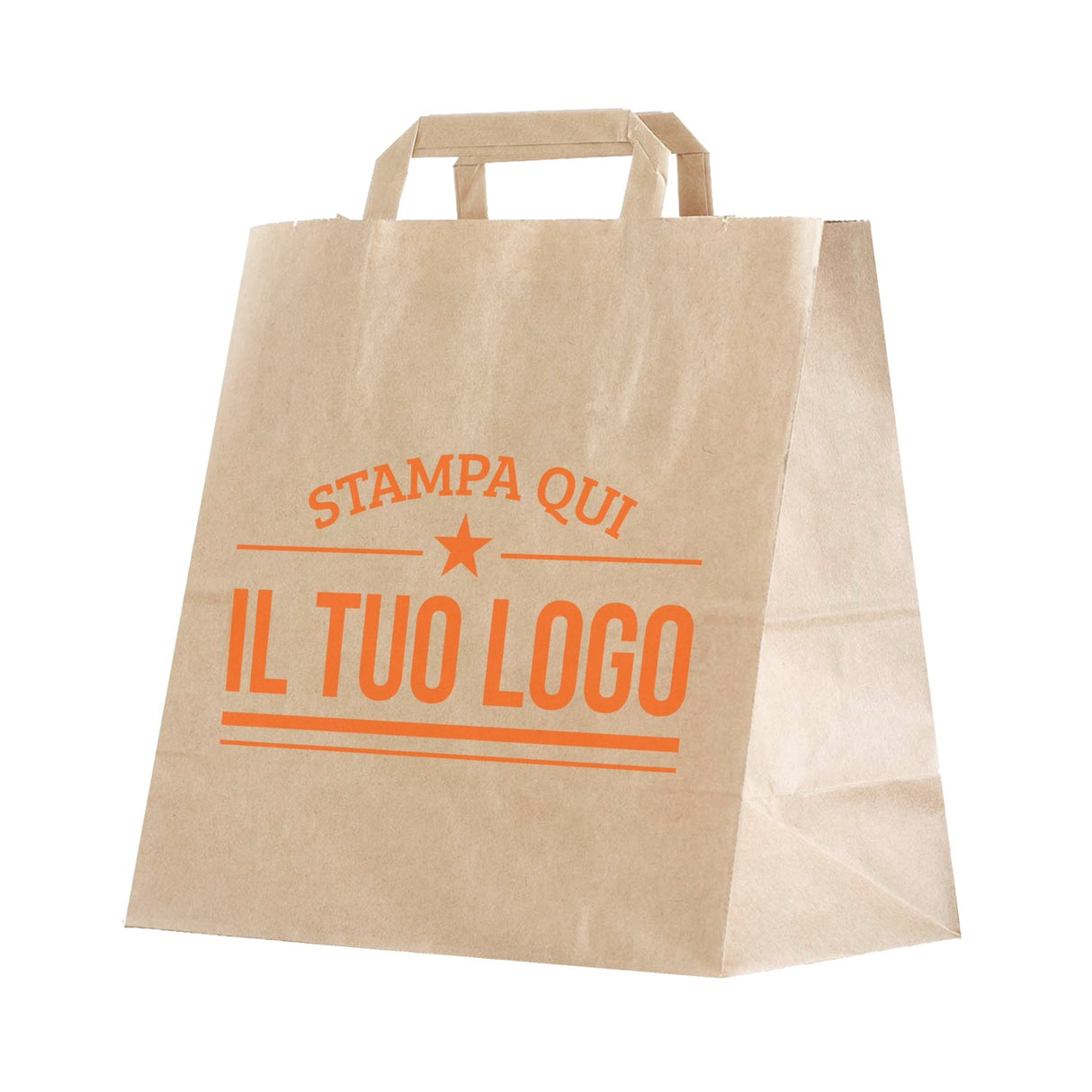 Shopper Fondo Largo maniglia piattina Personalizzabile