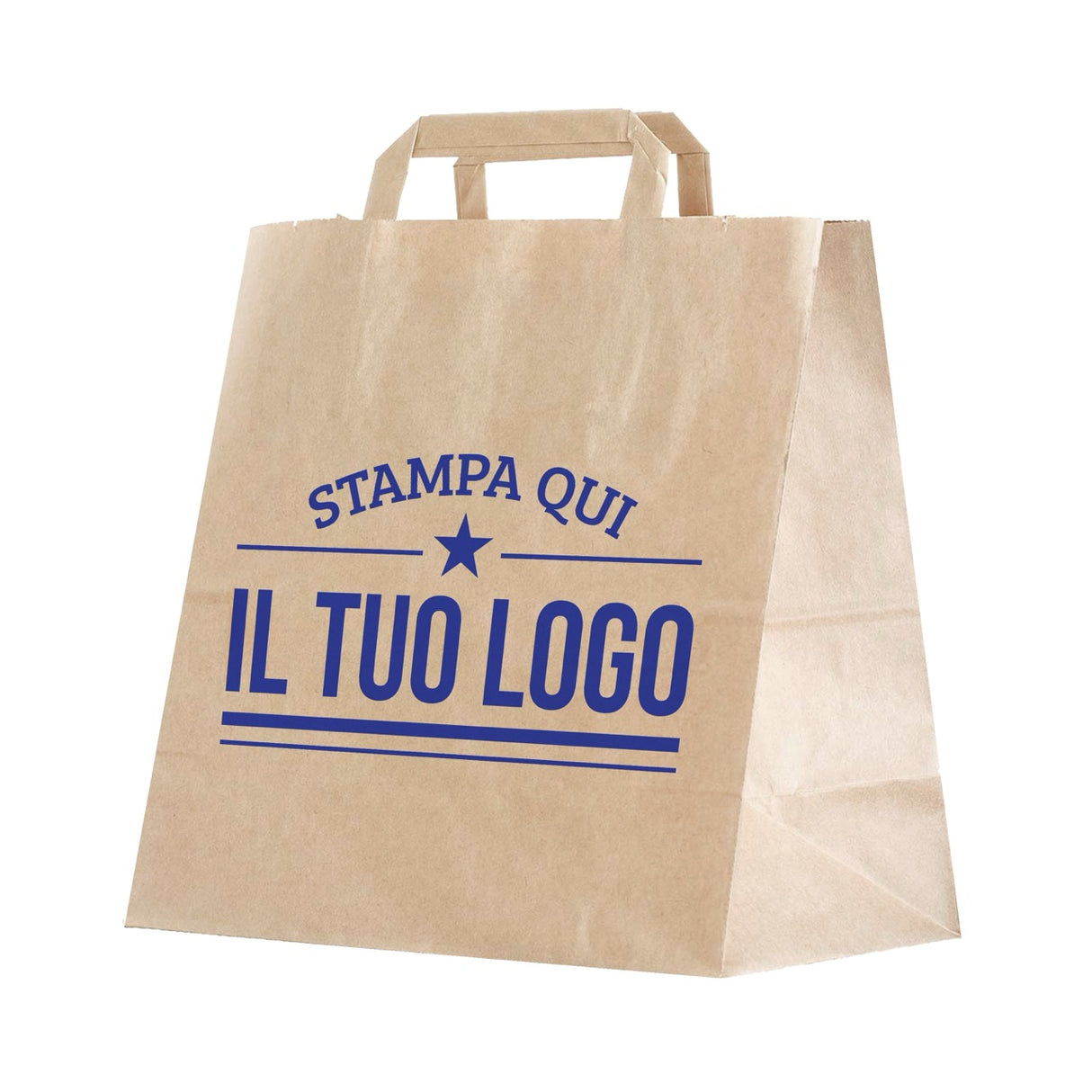 Shopper Fondo Largo maniglia piattina Personalizzabile