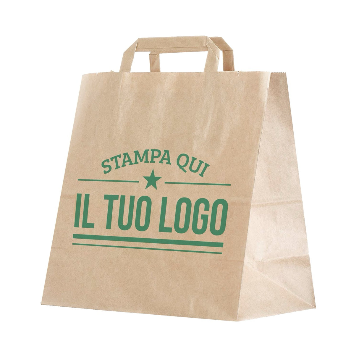Shopper Fondo Largo maniglia piattina Personalizzabile
