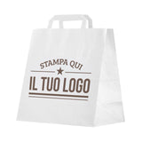 Shopper Fondo Largo maniglia piattina Personalizzabile