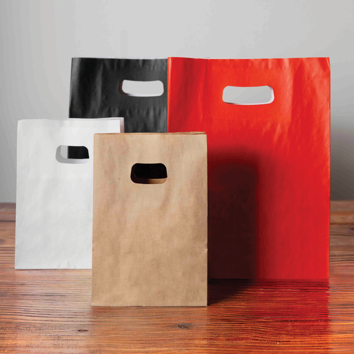 Shopper Carta Kraft Easy con Manico a Fagiolo