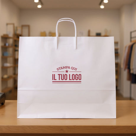 Shopper Royal Nebbia Personnalisable avec Cordon Coton rigide