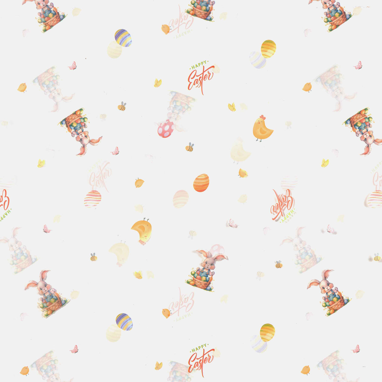 Fogli Trasparenti Rabbit e Eggs cm 100x130